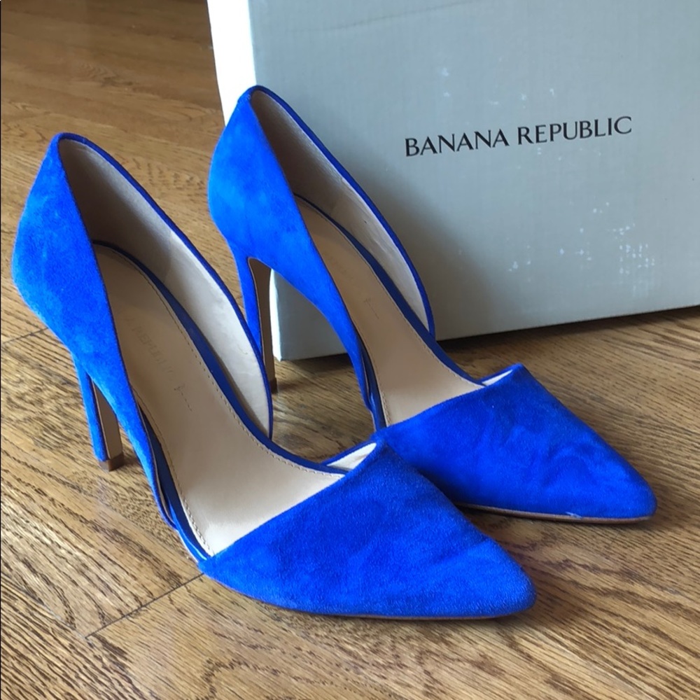 Banana Republic Blue Suede Shoes